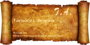 Tarnóczi Aranka névjegykártya
